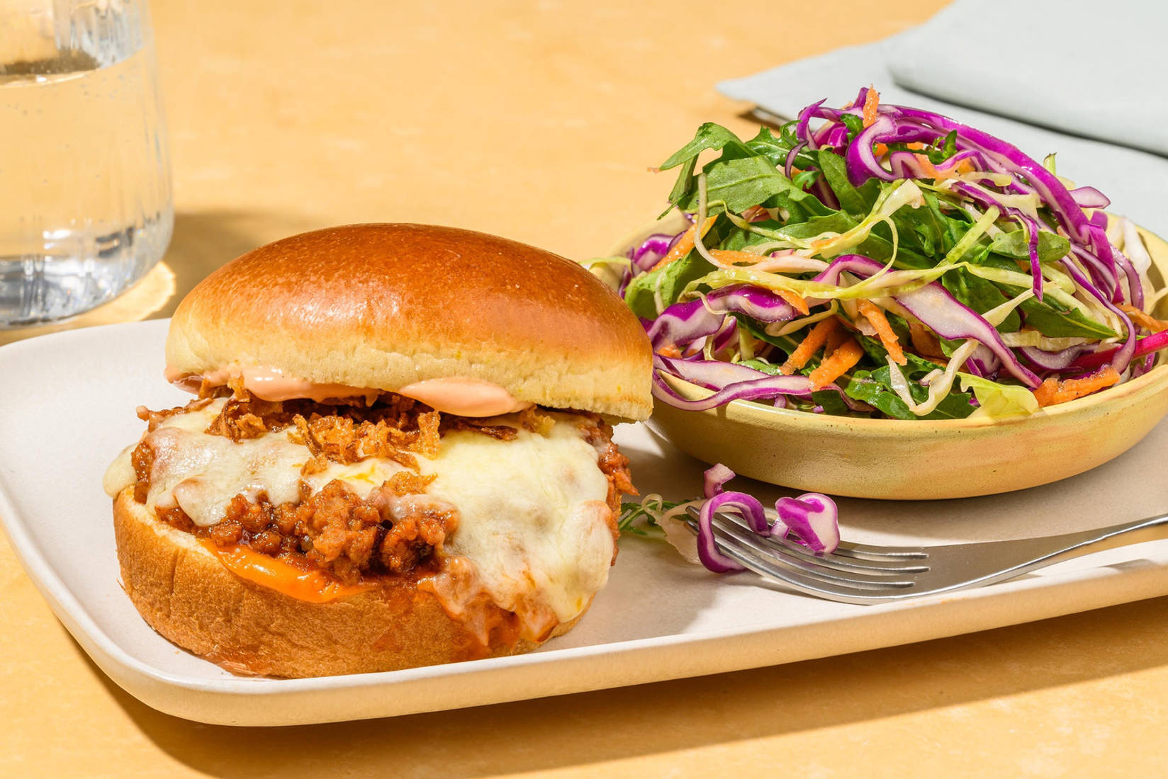 Super Quick Cheeseburger Inspired Sloppy Joe