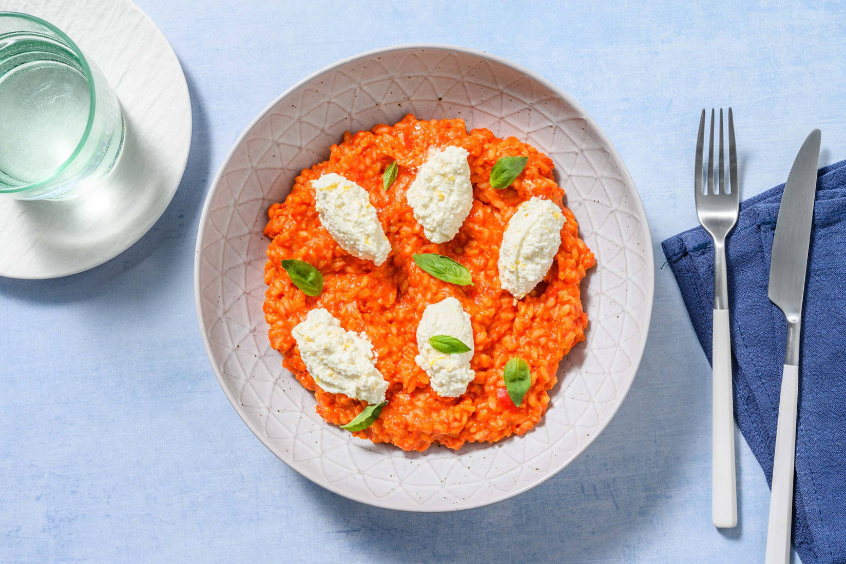 Risotto alla salsiccia in salsa romesco
