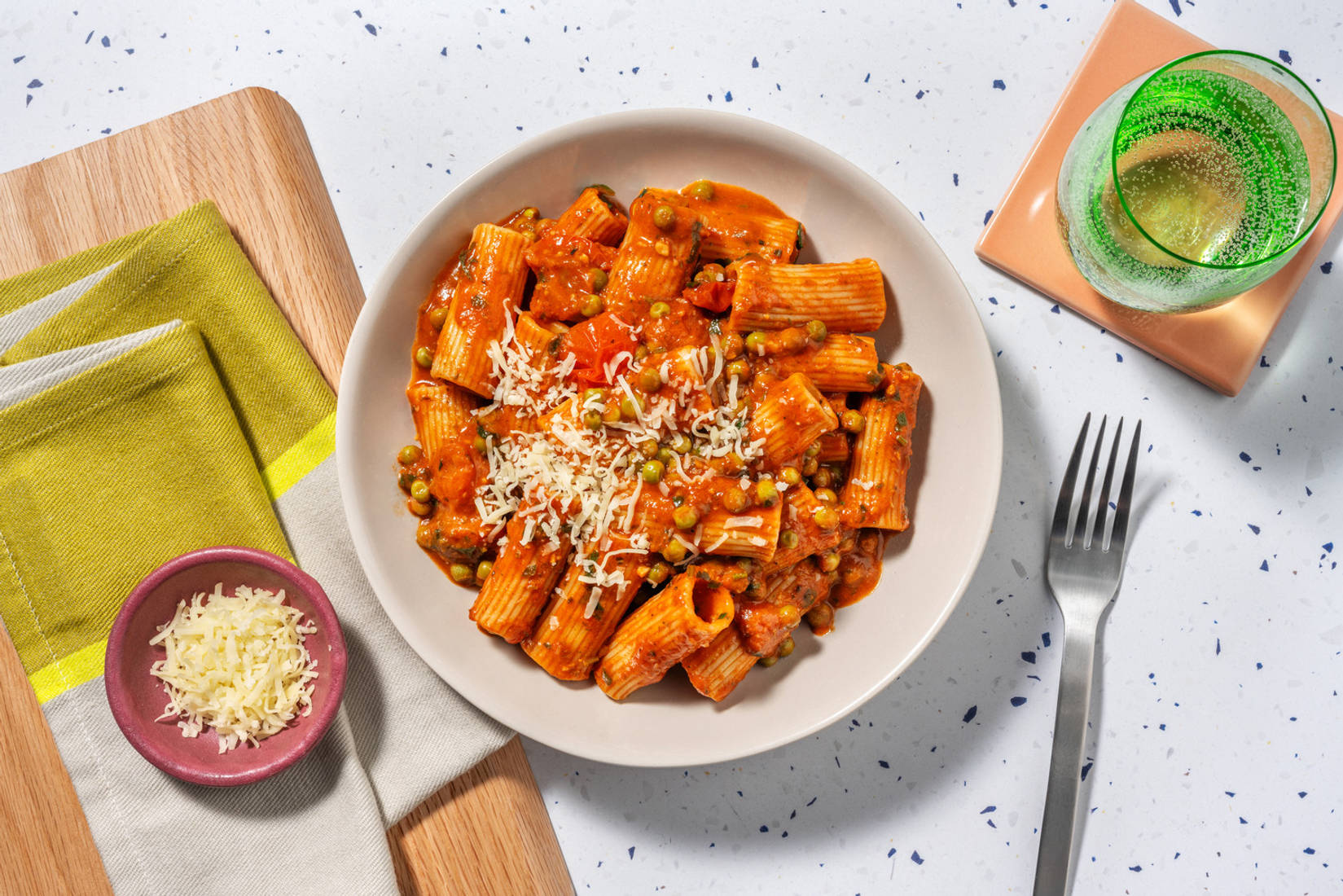 Cherry Tomato Rigatoni with Irish Chicken
