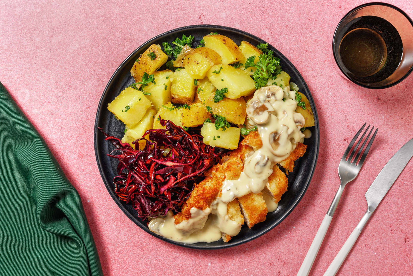 Gyldenstegt svineschnitzel