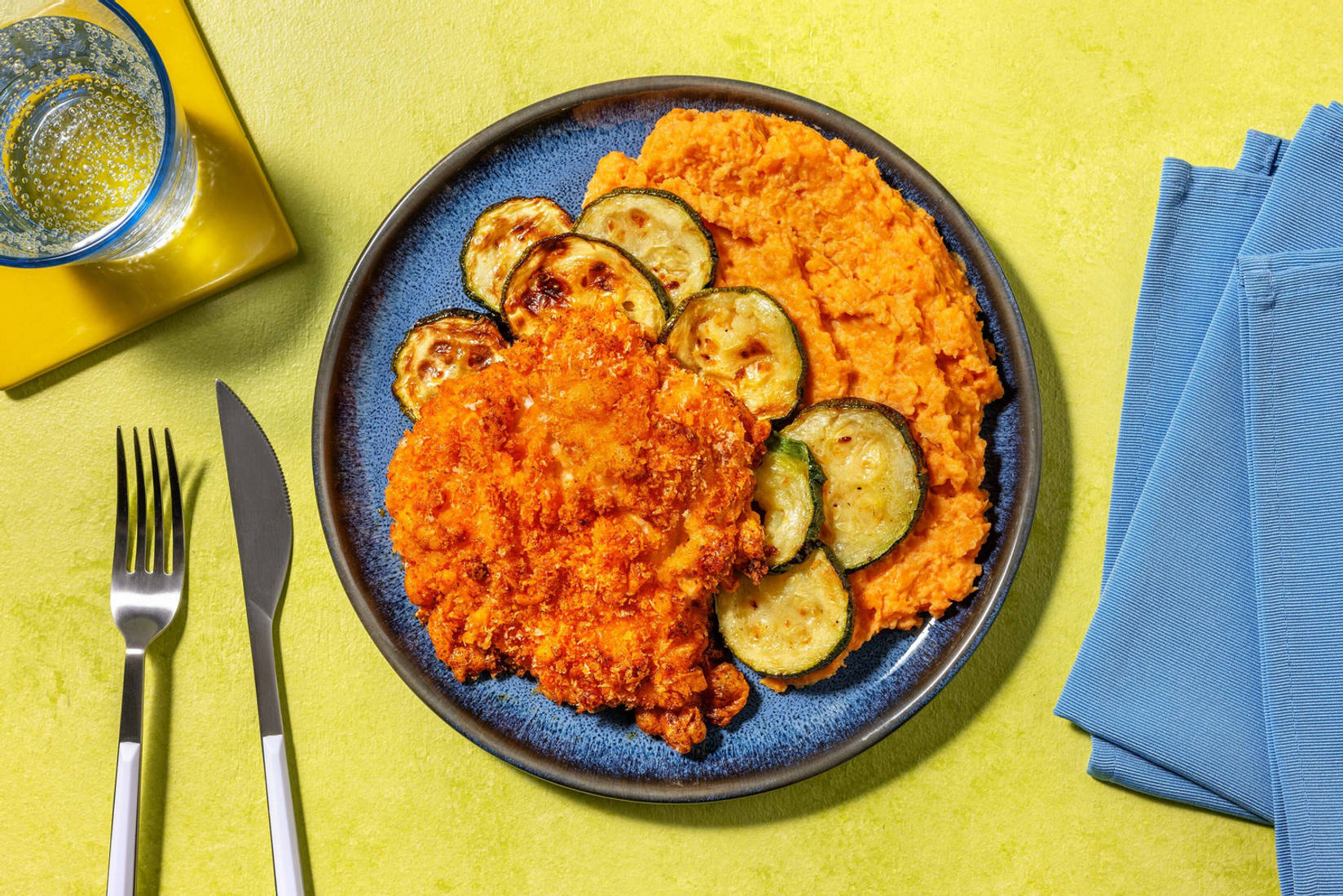 Hauts de cuisse de poulet en croûte de cheddar