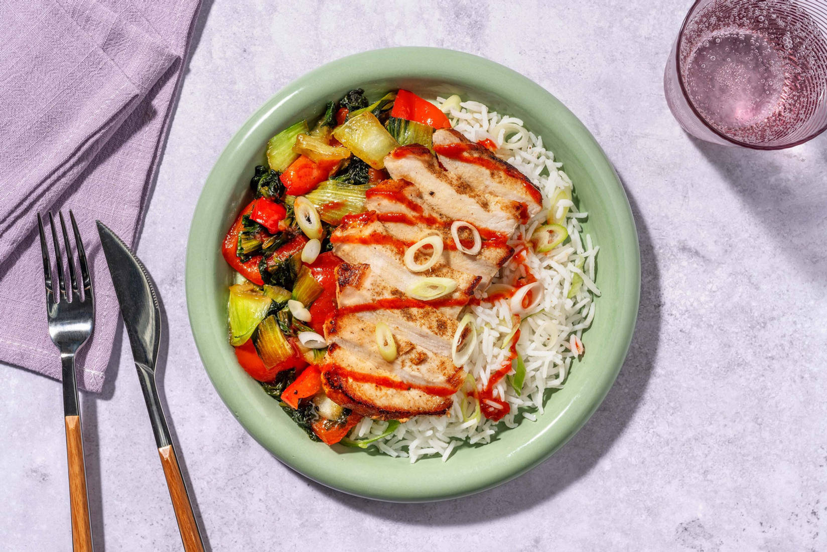 Poulet bio au miel et à l’ail