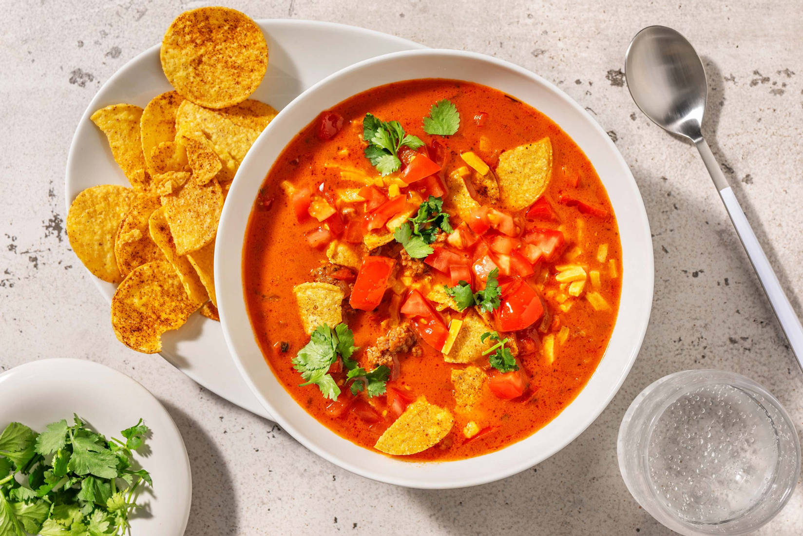 Soupe façon tacos au Beyond Meat®