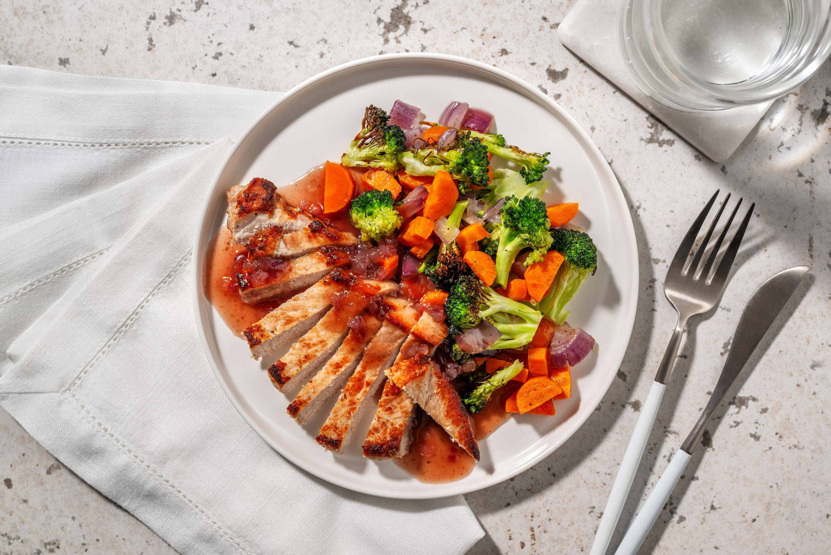 Smart Roasted Fig-Maple Pork Chops