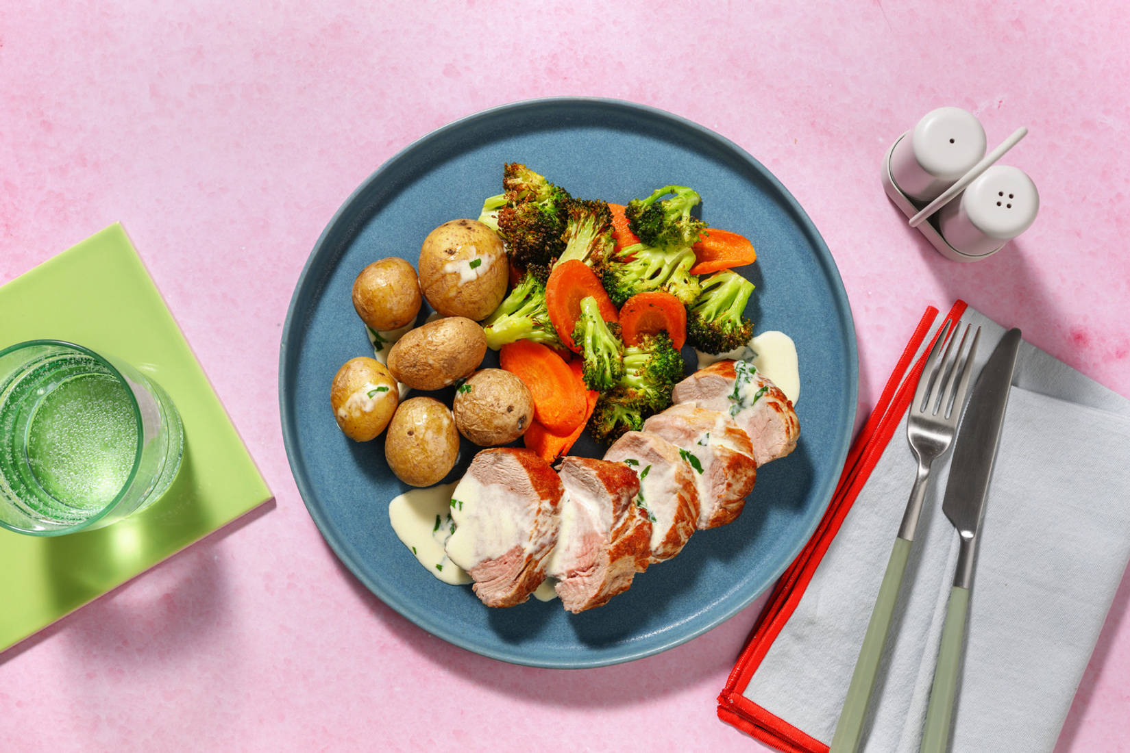 Hvidløgsmarineret svinemørbrad