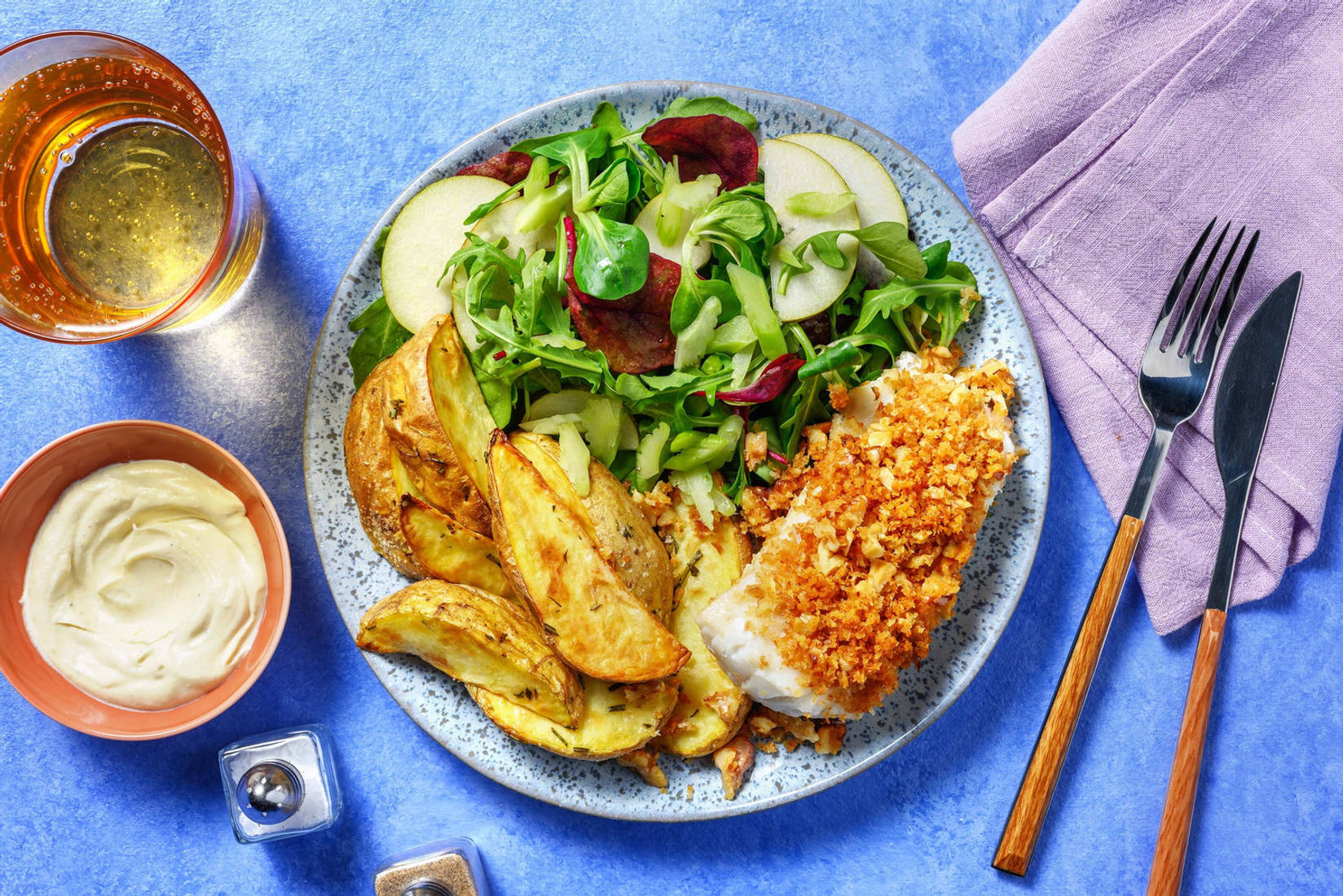 Valnøttpanert torsk