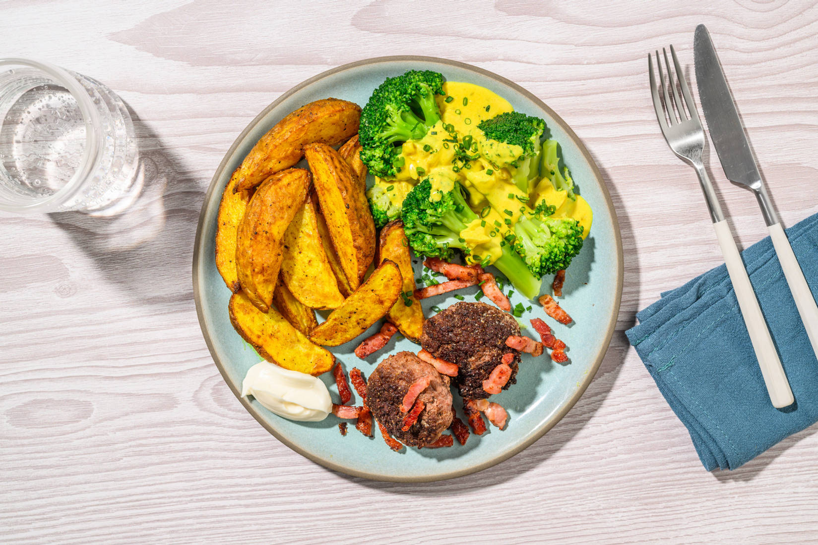 Mini-burgers et lardons