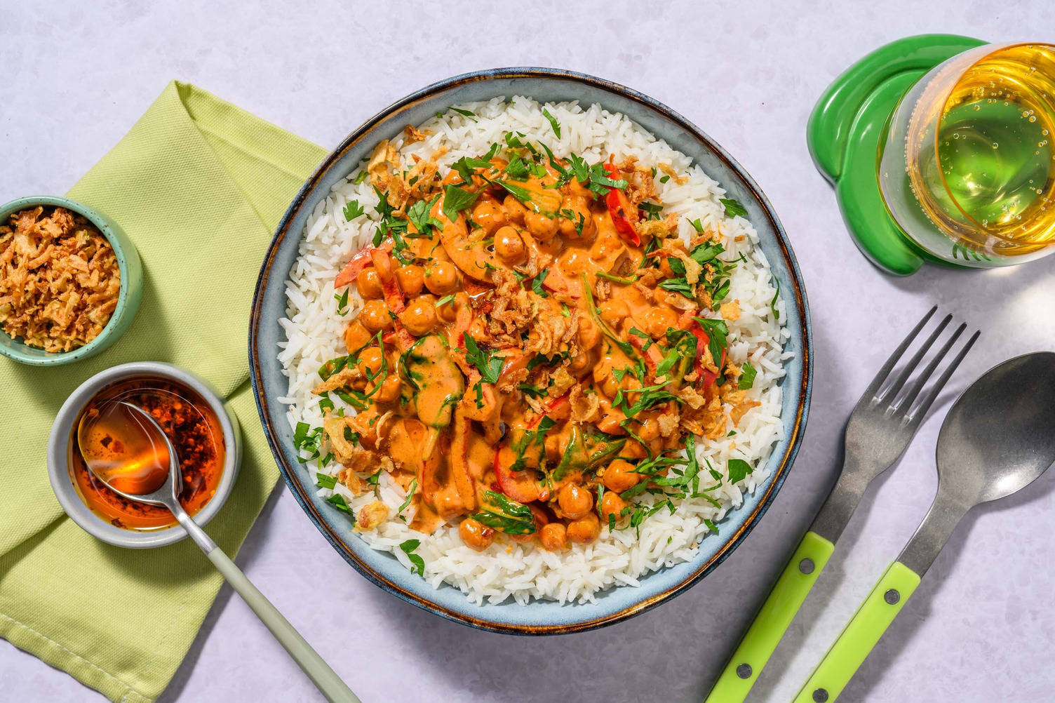 Rask thailandsk kikertkarri