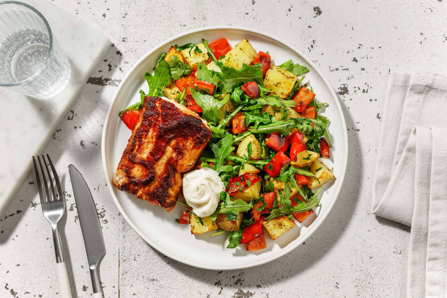 Spansk inspireret paprikaglaseret torsk