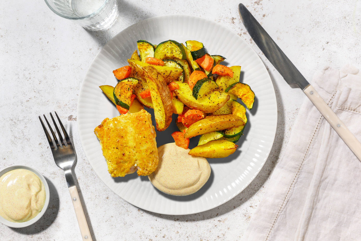 Merluza al estilo tandoori