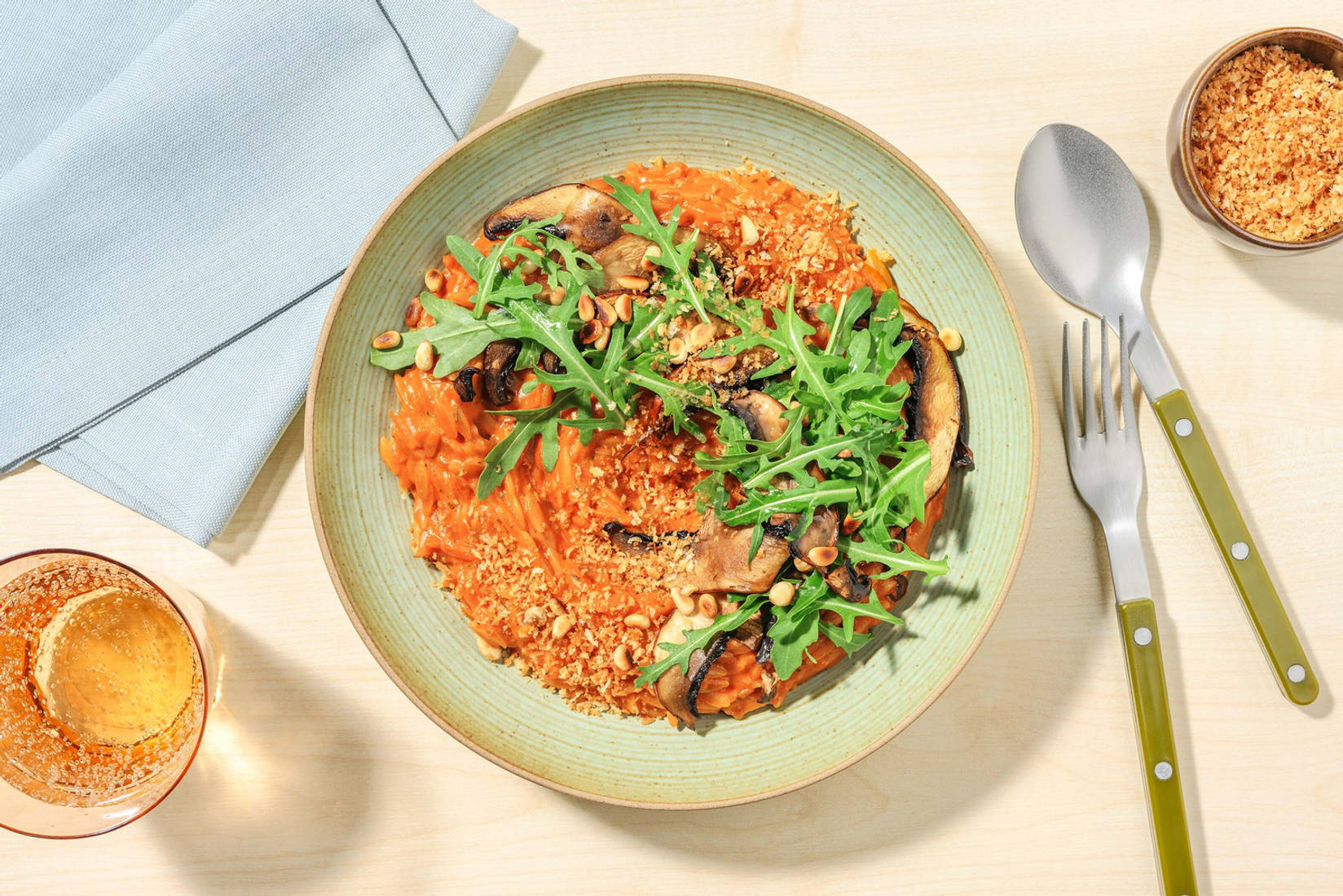 Krämig tomat-orzotto på iMat