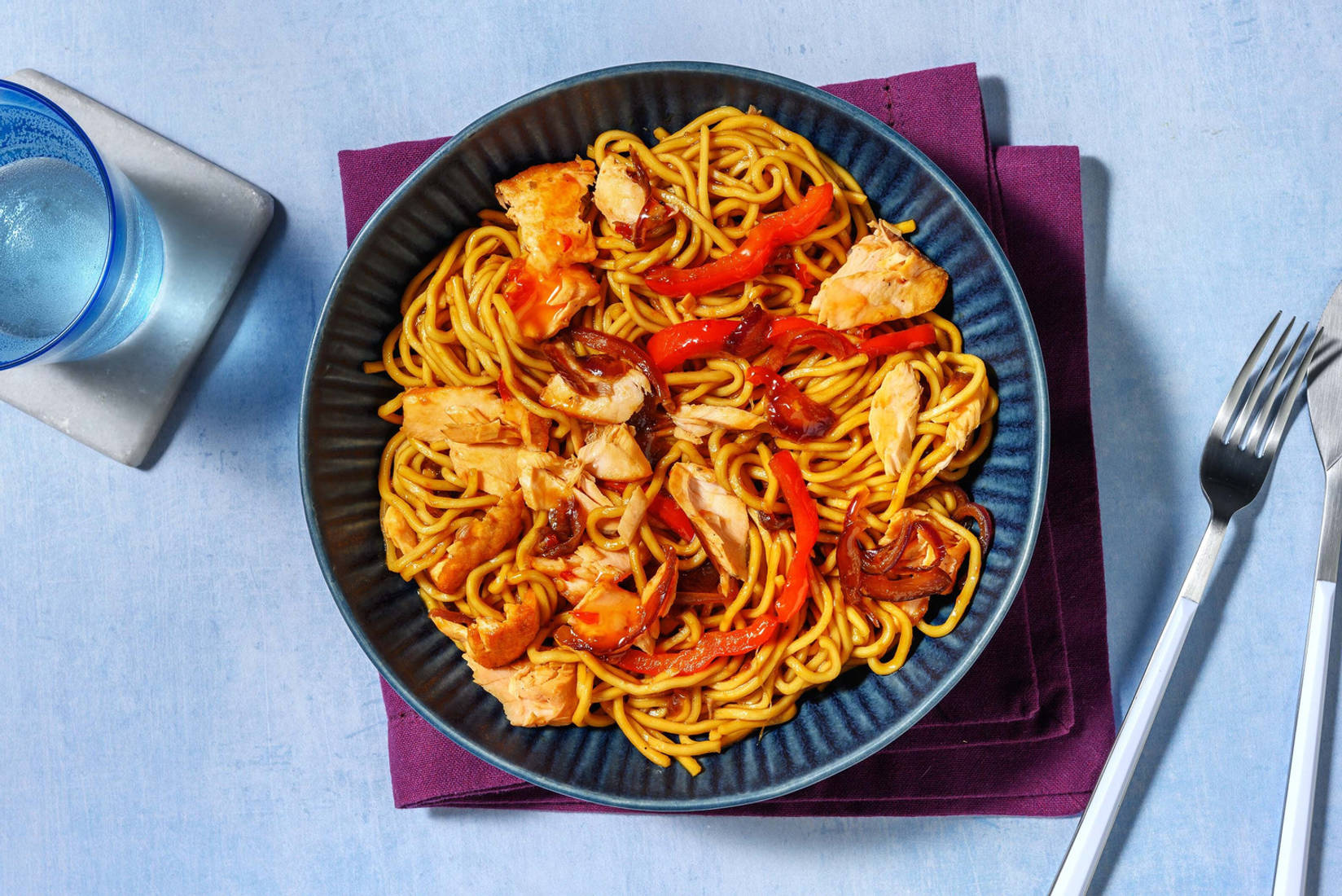 Sweet Soy Salmon Noodles