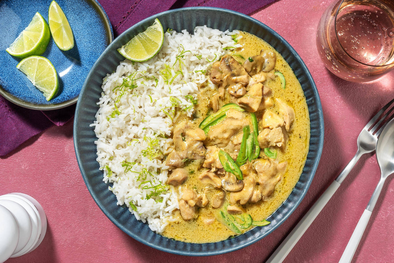 Thai Green Style Chicken and Mushroom Curry