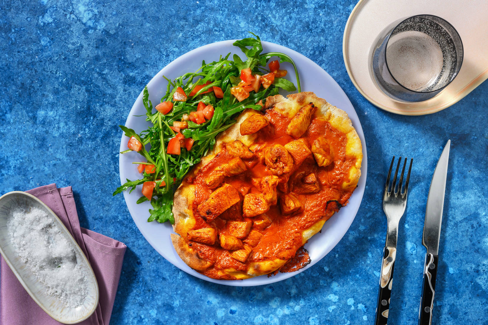 Speedy Butter Chicken Baked Naan