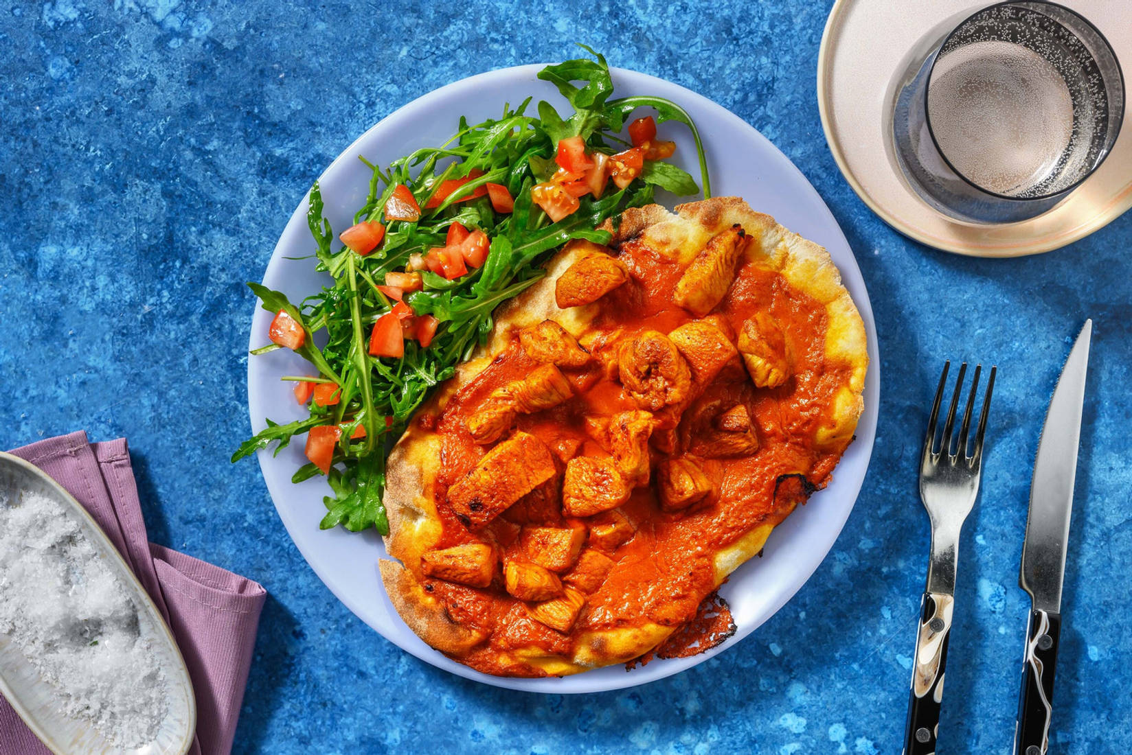 Speedy Butter Double Chicken Baked Naan