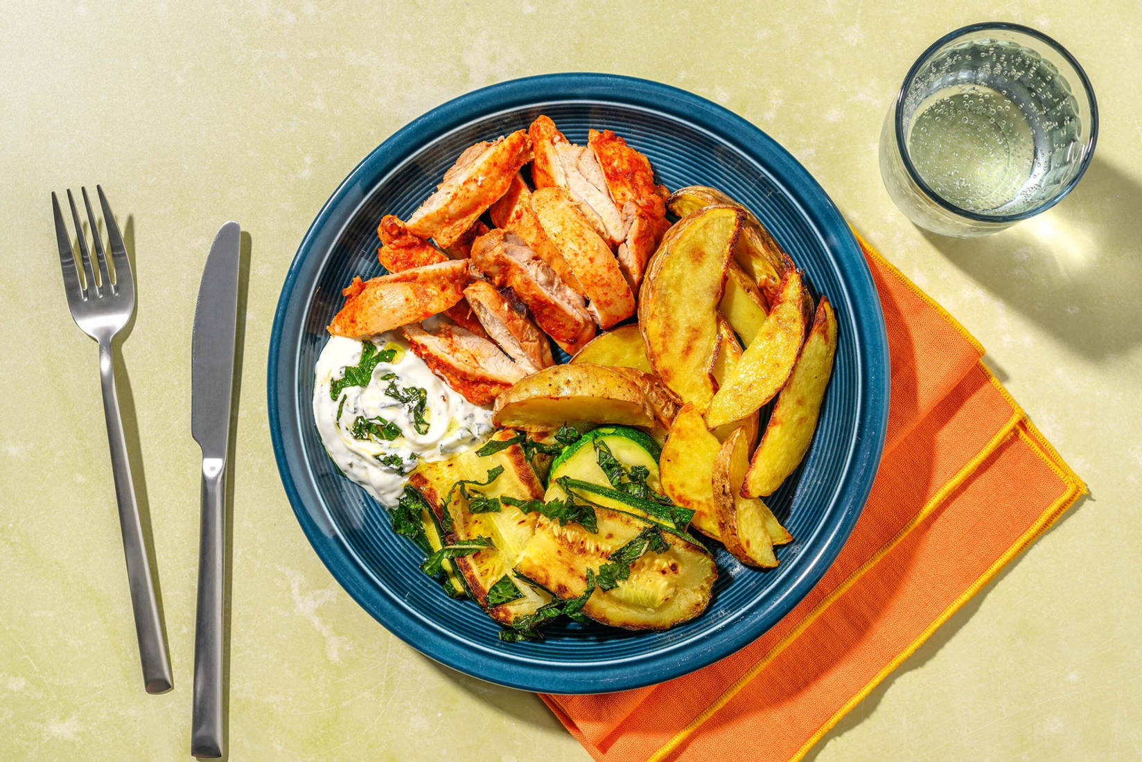 Bistecche di cosce di pollo alle cipolle