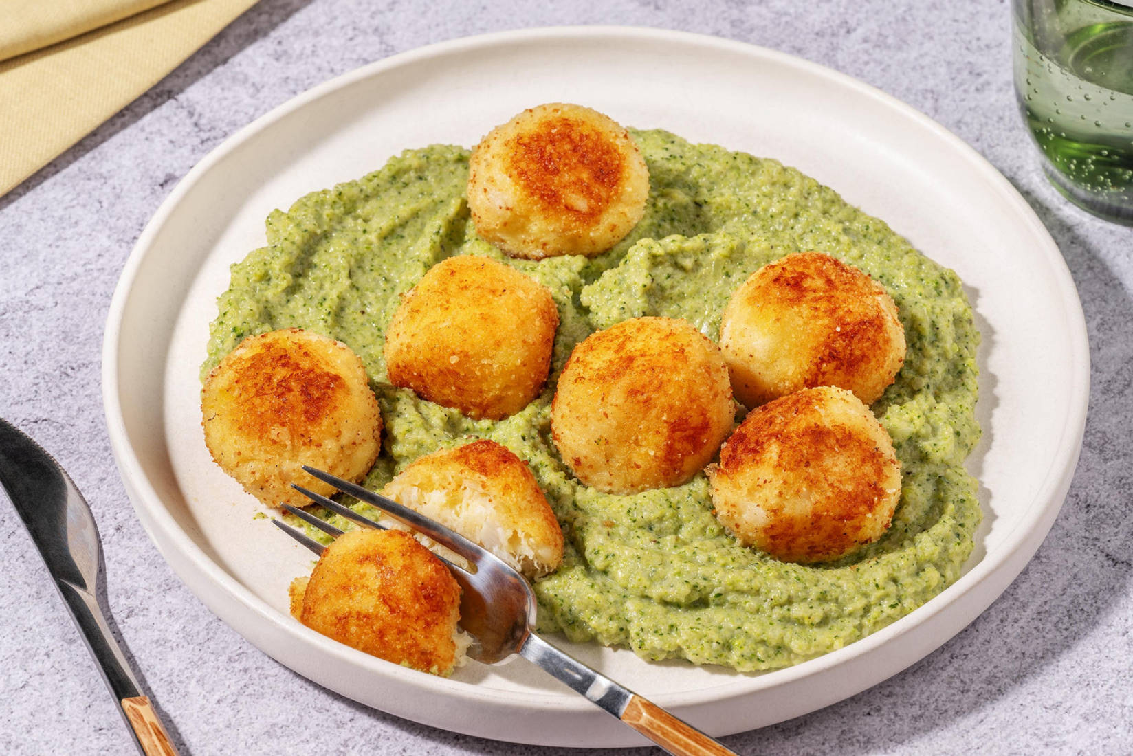 Polpette dorate di merluzzo e patate