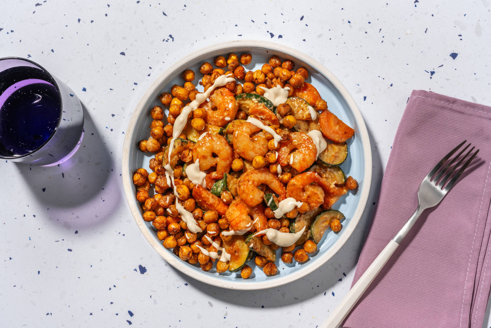 ¡Al wok! Langostinos con verduras y mayonesa de soja