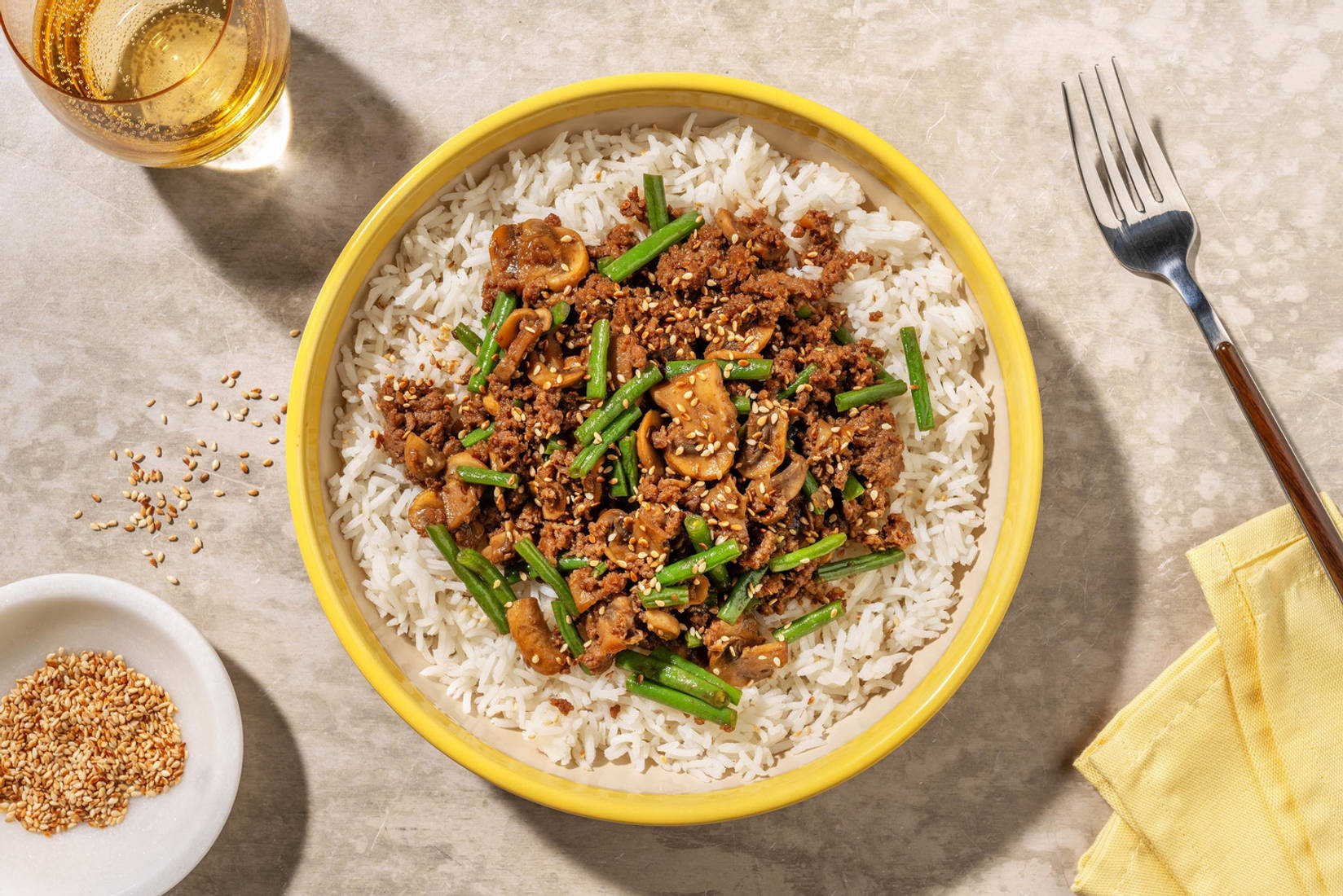 Honey Miso Mushroom Beef
