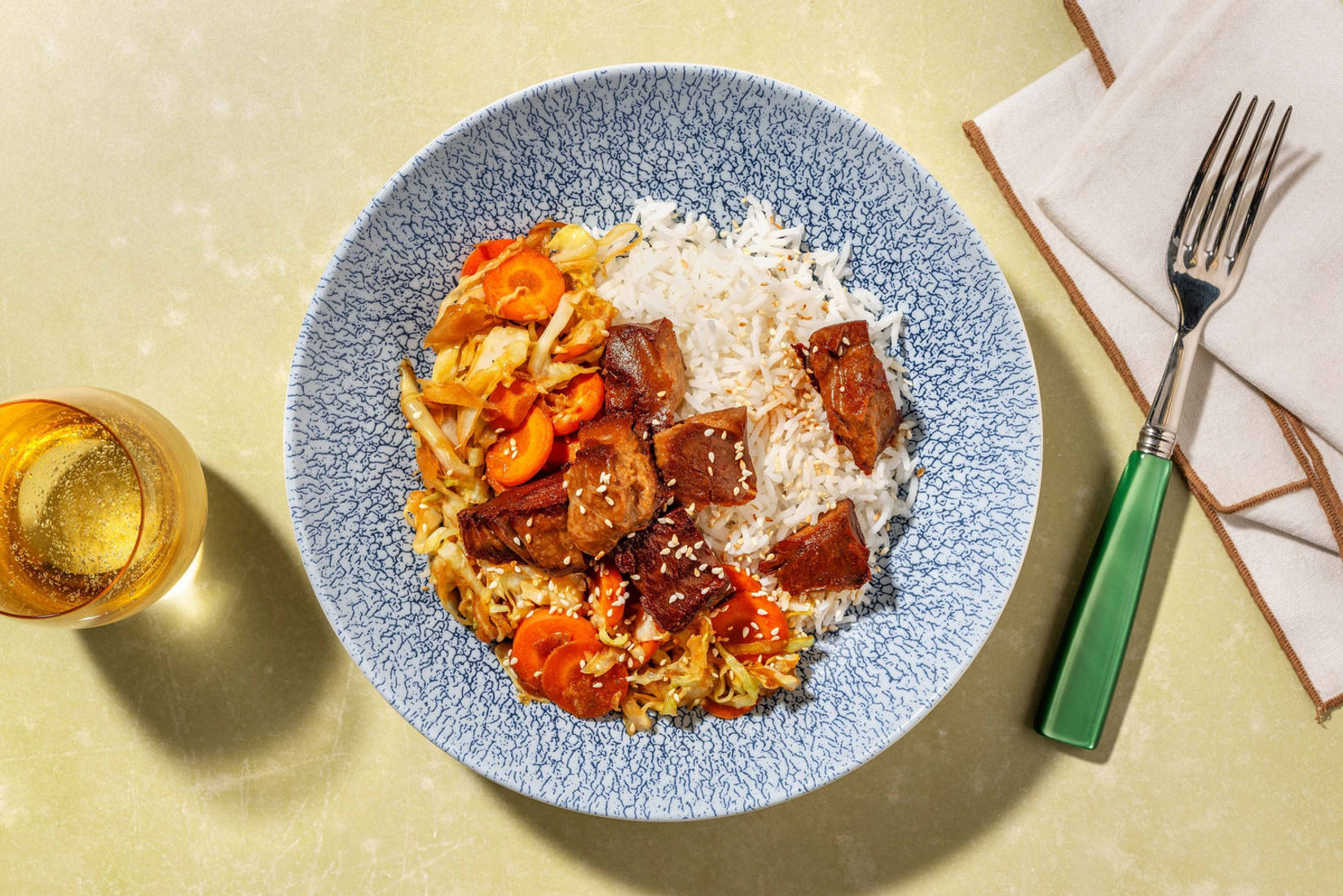 Seitan di farro e riso Jasmine