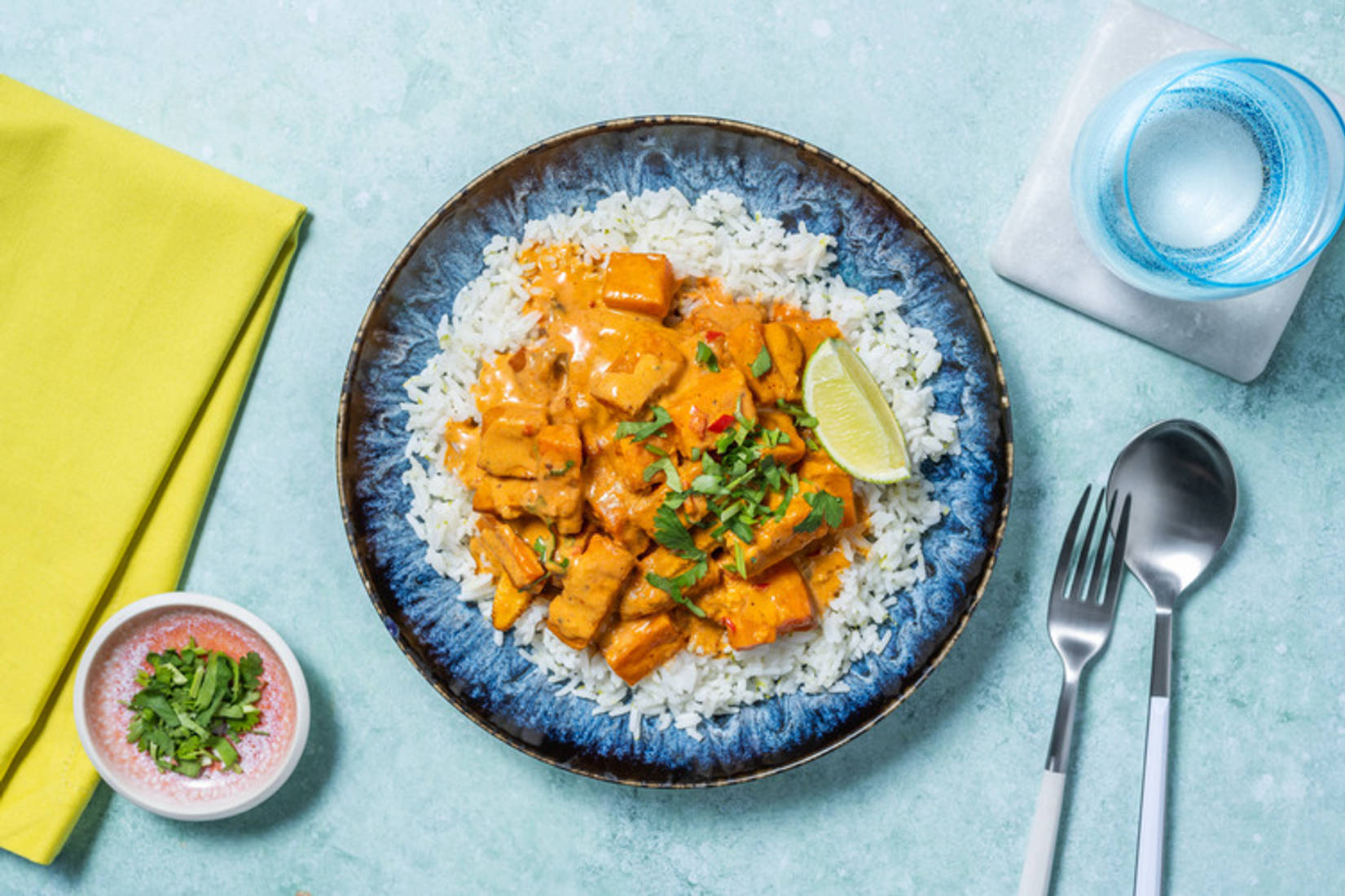 Thai Coconut and Sweet Potato Curry with  Irish Chicken