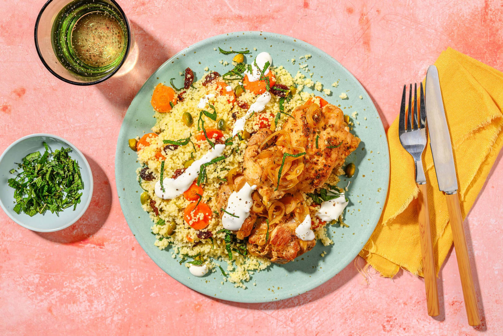 Spezzatino di pollo al cumino e yogurt