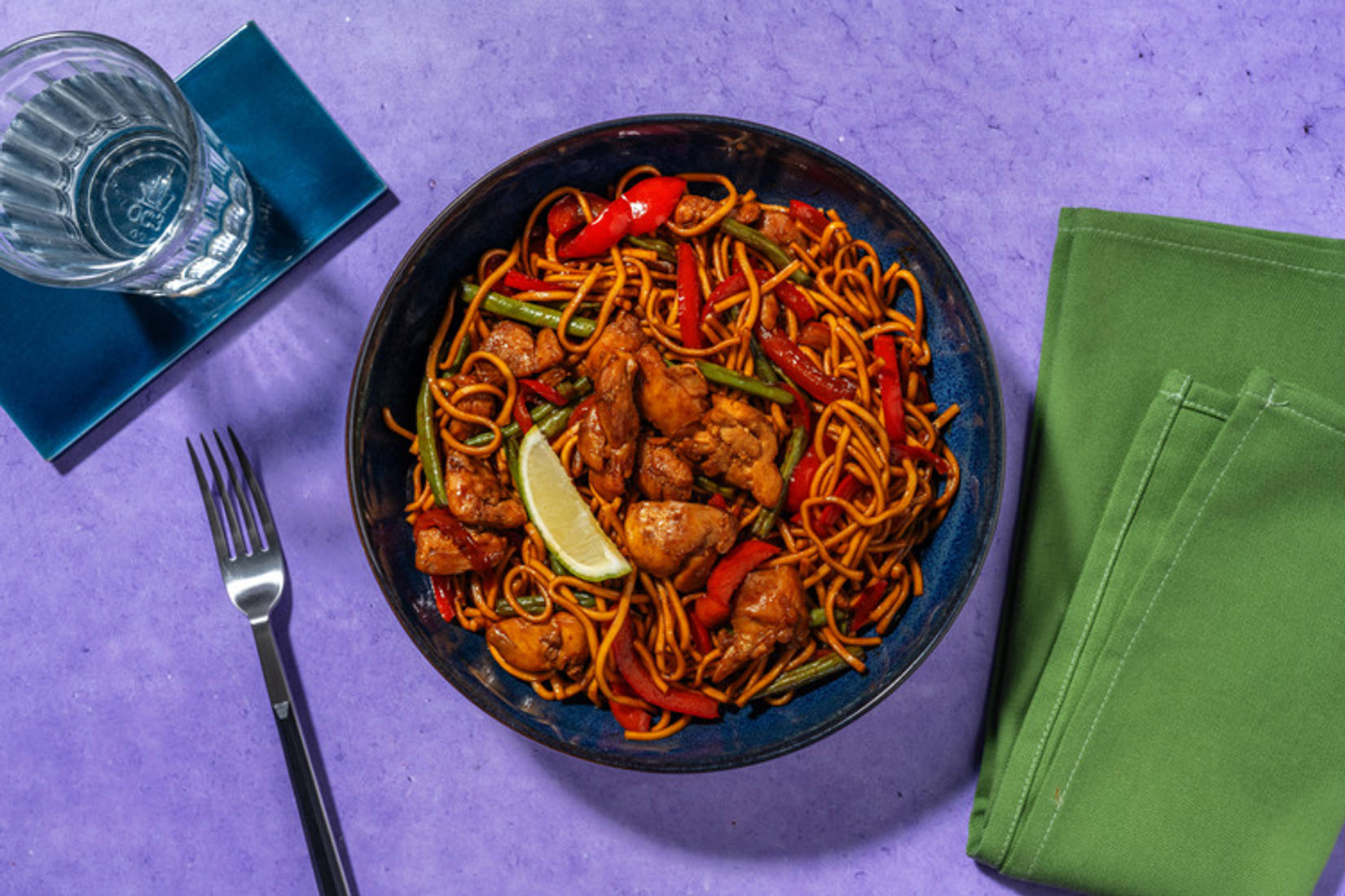 Chinese Style Chicken Noodle Stir-Fry