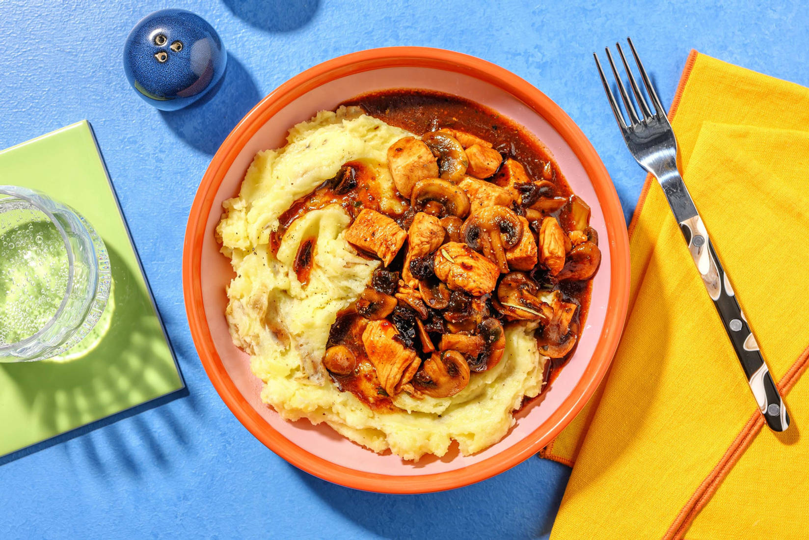 Red Wine Chicken and Mushroom Stew