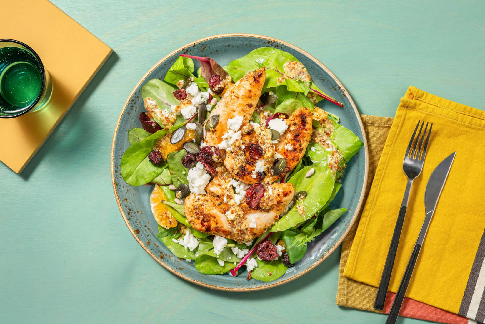 SuperQuick Chicken Breast Salad with Clementines