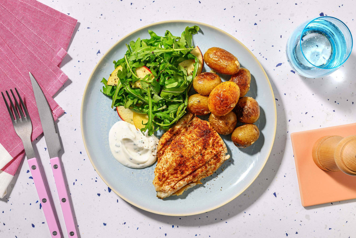 Hurtig BBQ-krydret hvid fisk