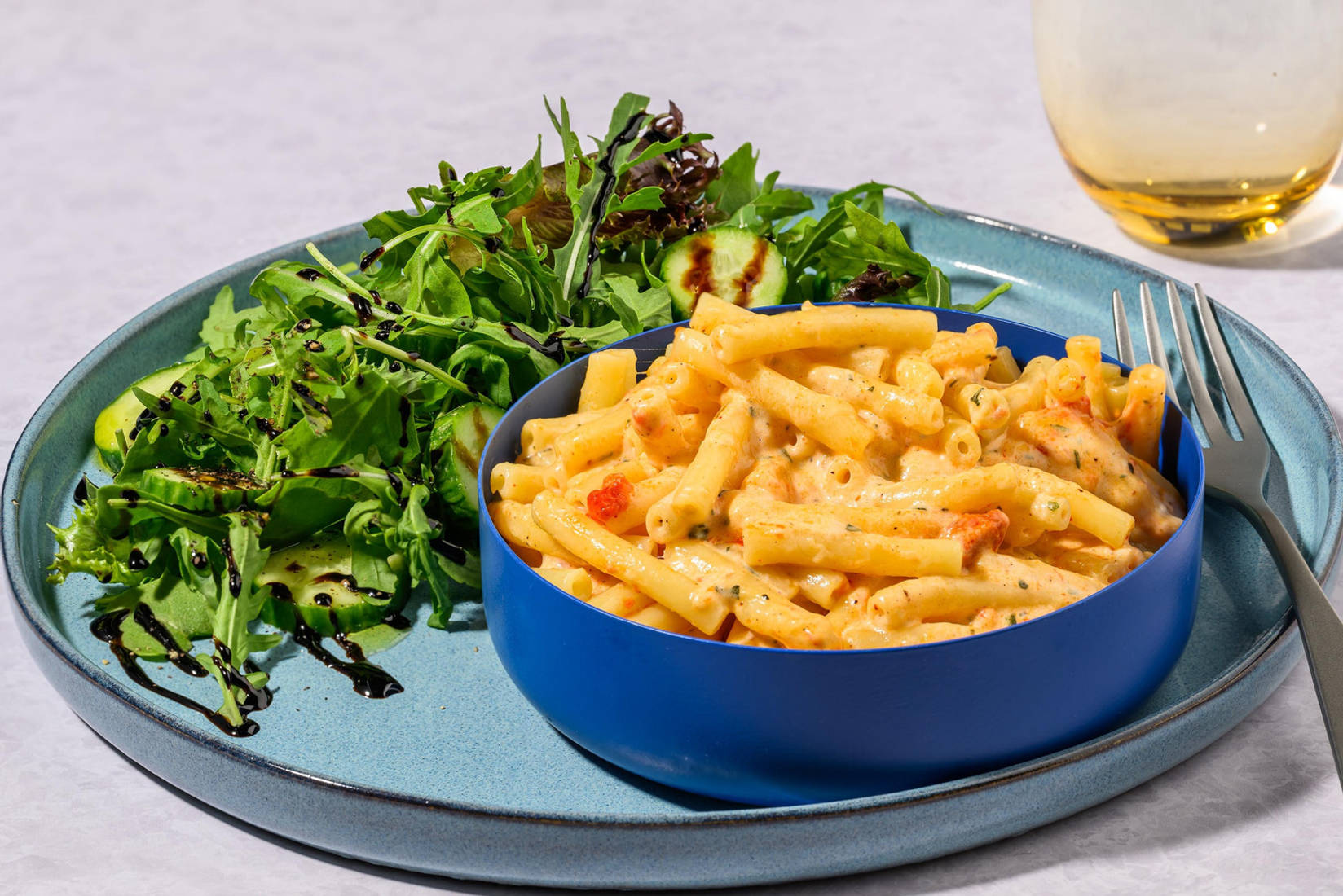 Simple Stovetop Veggie 'Nduja Mac & Cheese