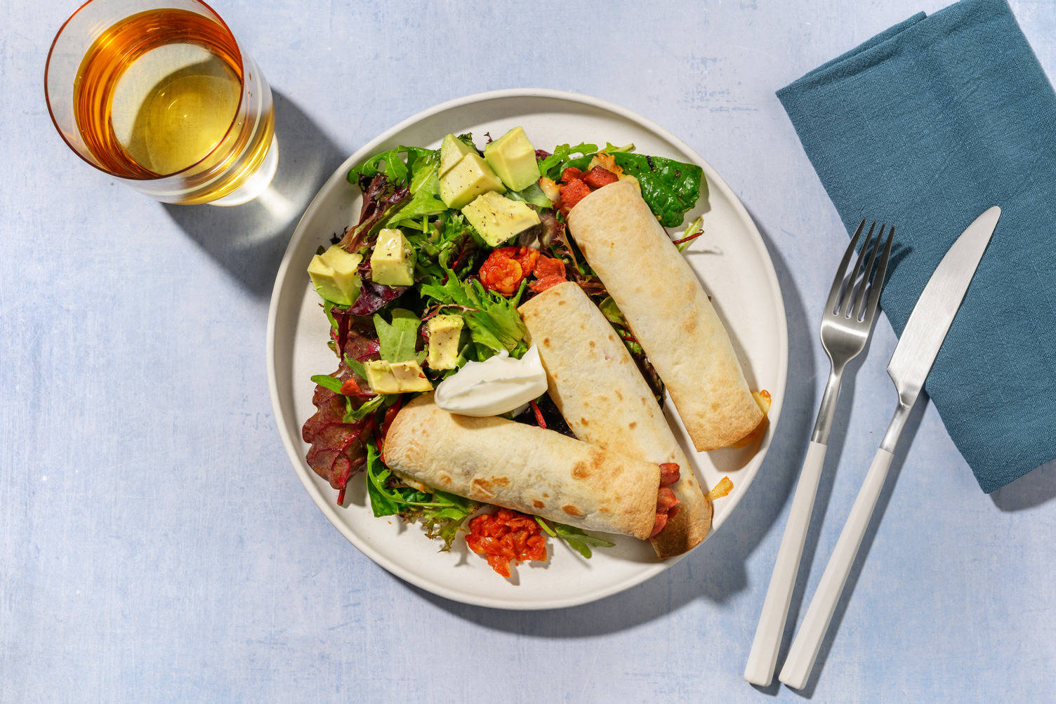 Quick Cheesy Harissa Chickpea Taquitos