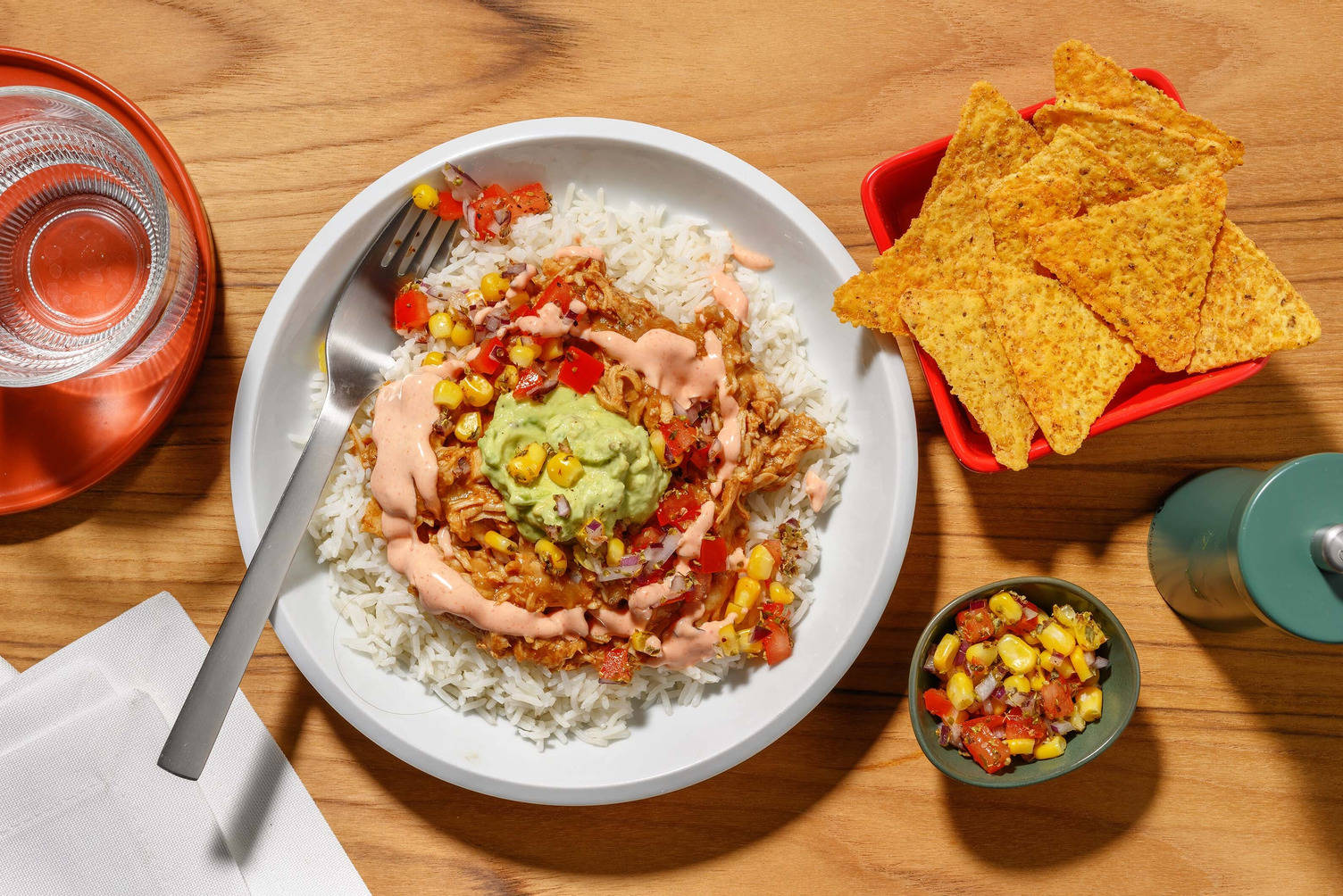 Festlig mexikansk kycklingbowl