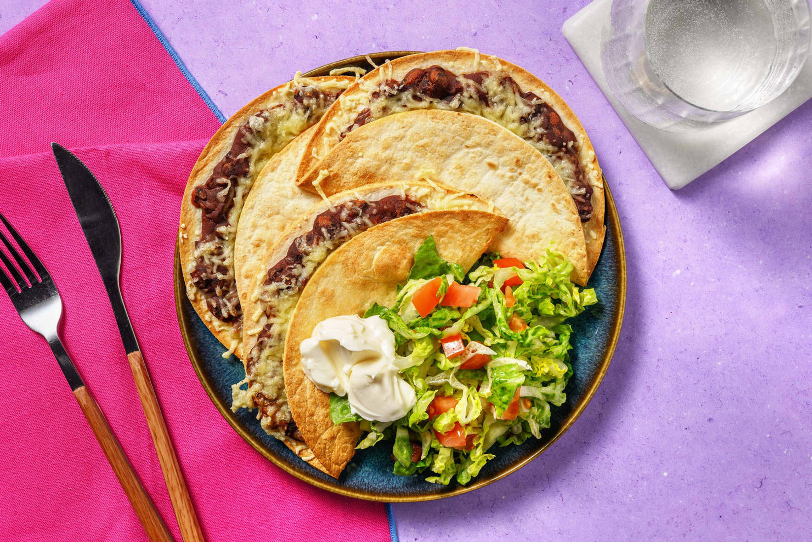 Cheesy Gochujang Quesadillas