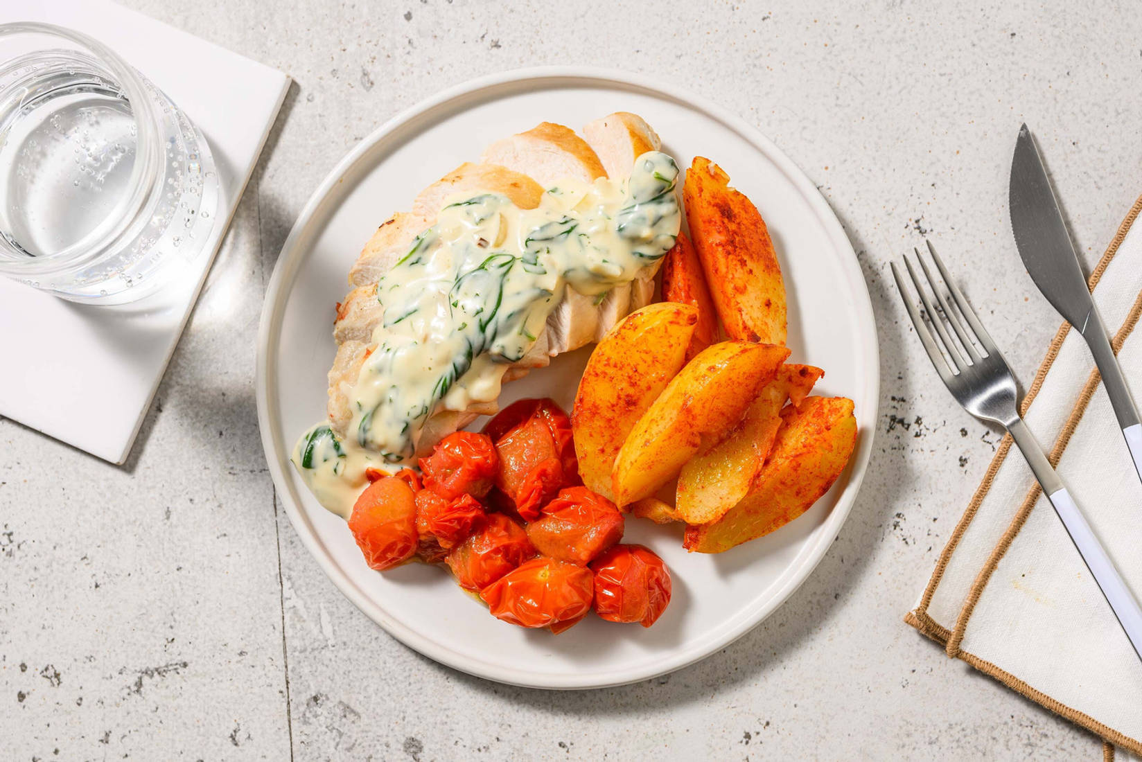 Hähnchen Florentiner Art