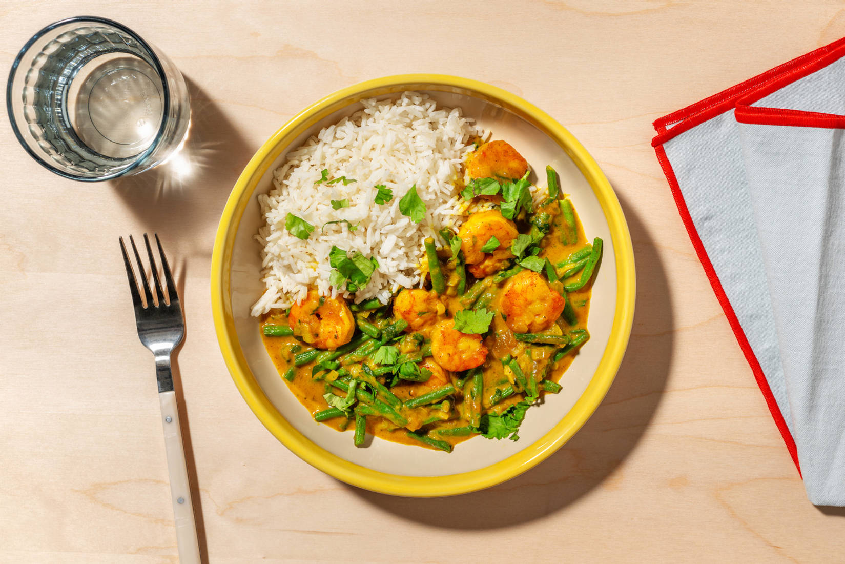 Sweet and Spicy Prawn Curry with Paneer