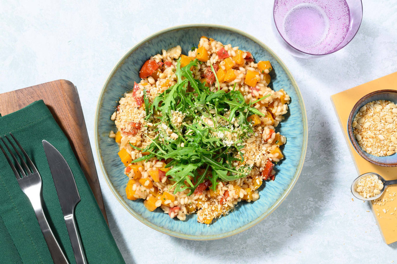 Risotto på butternutpumpa