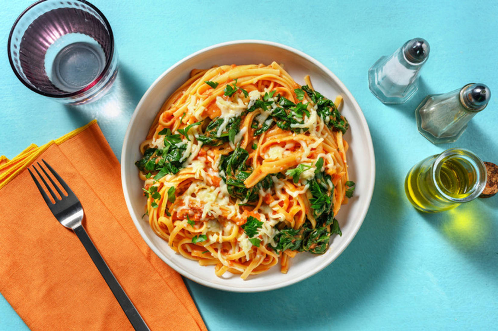 Bacon and Cheese Linguine with Irish Chicken