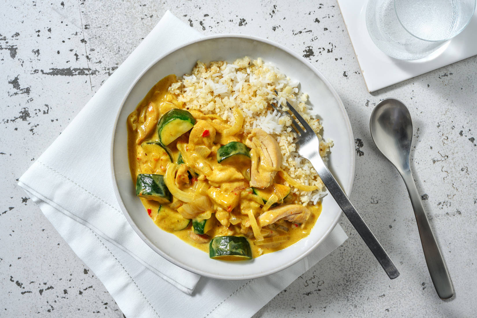 Curry jaune de poulet 