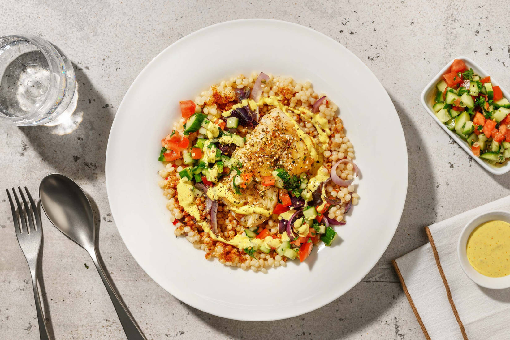 Kabeljauwfilet met za'atar en frisse salsa