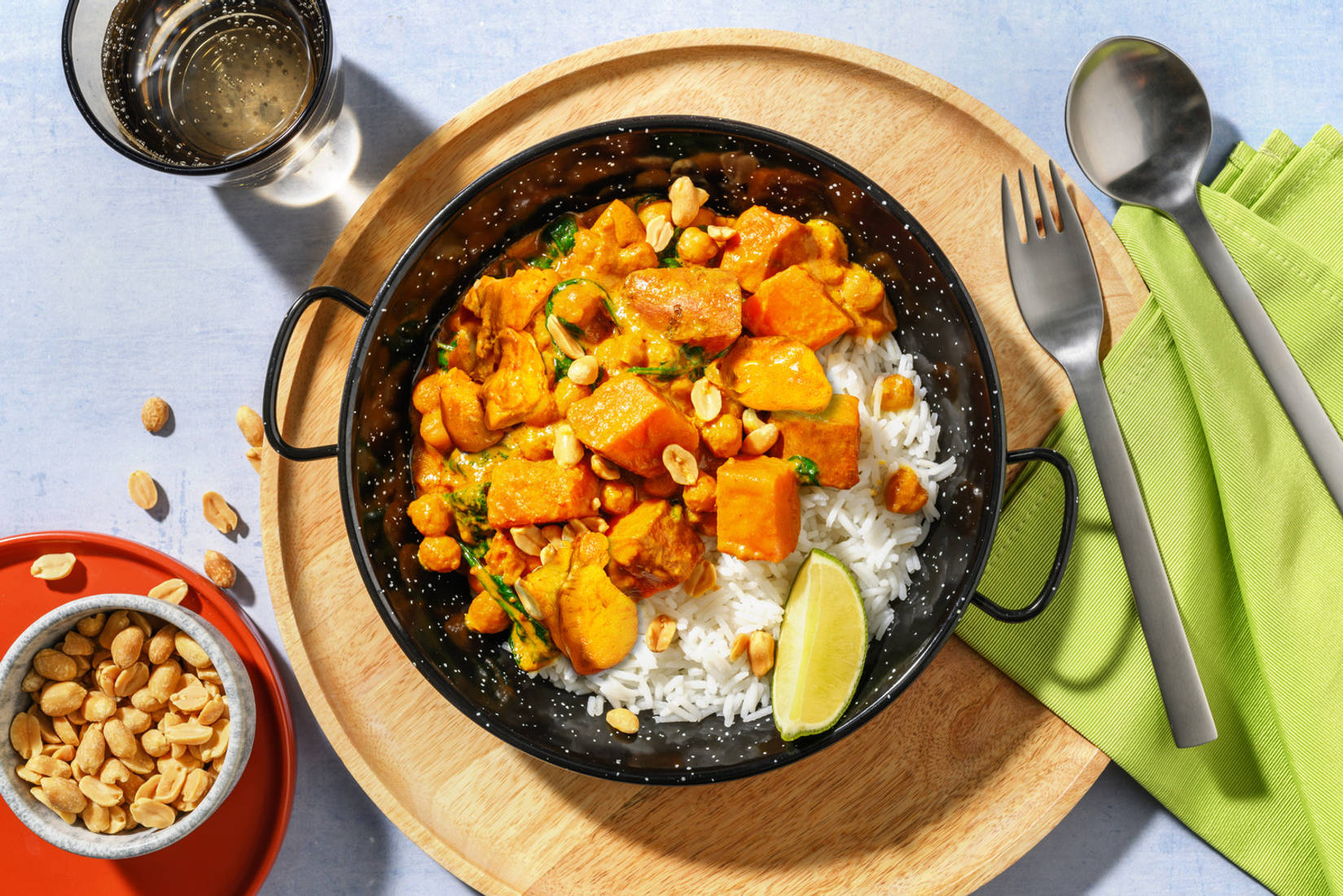 Oven-Baked Thai Style Chicken, Sweet Potato & Peanut Curry