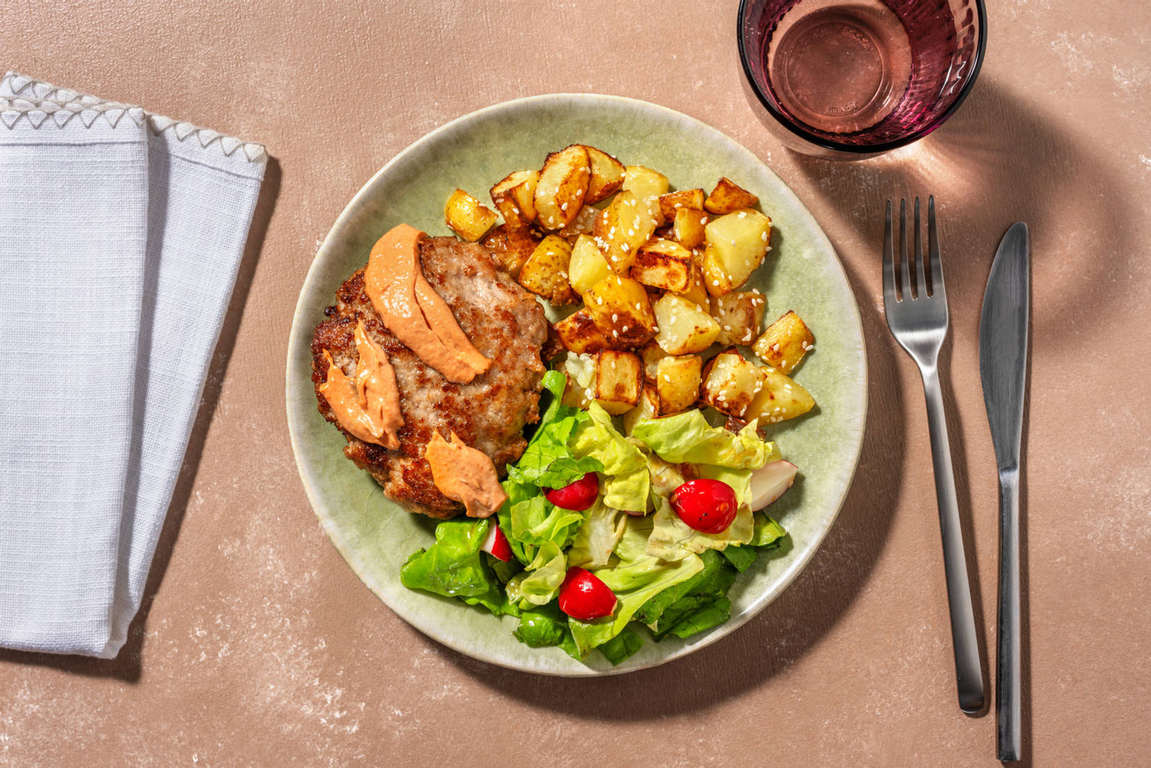 Gochujang Naked Turkey Burger