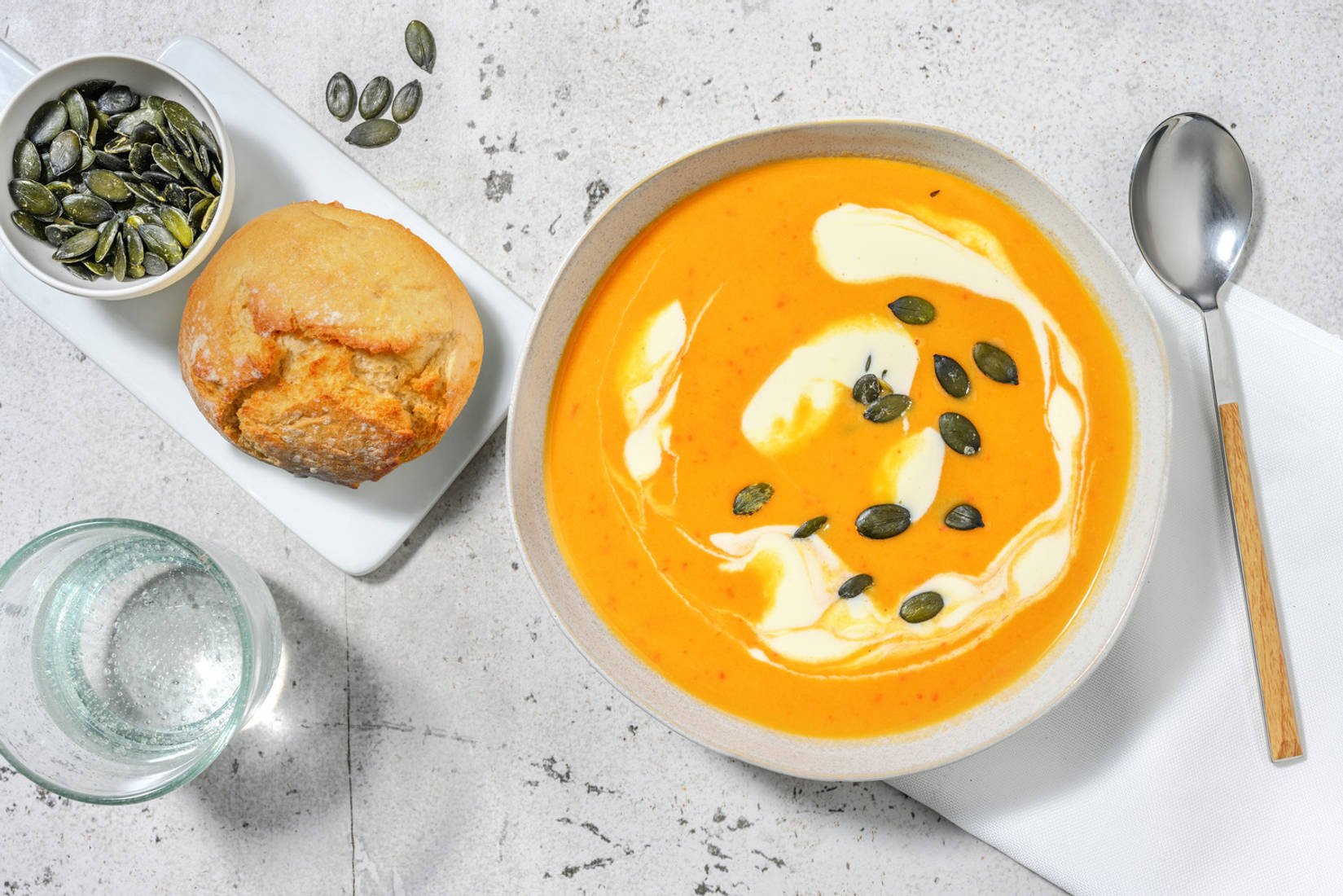 Hartige zoete-aardappelsoep