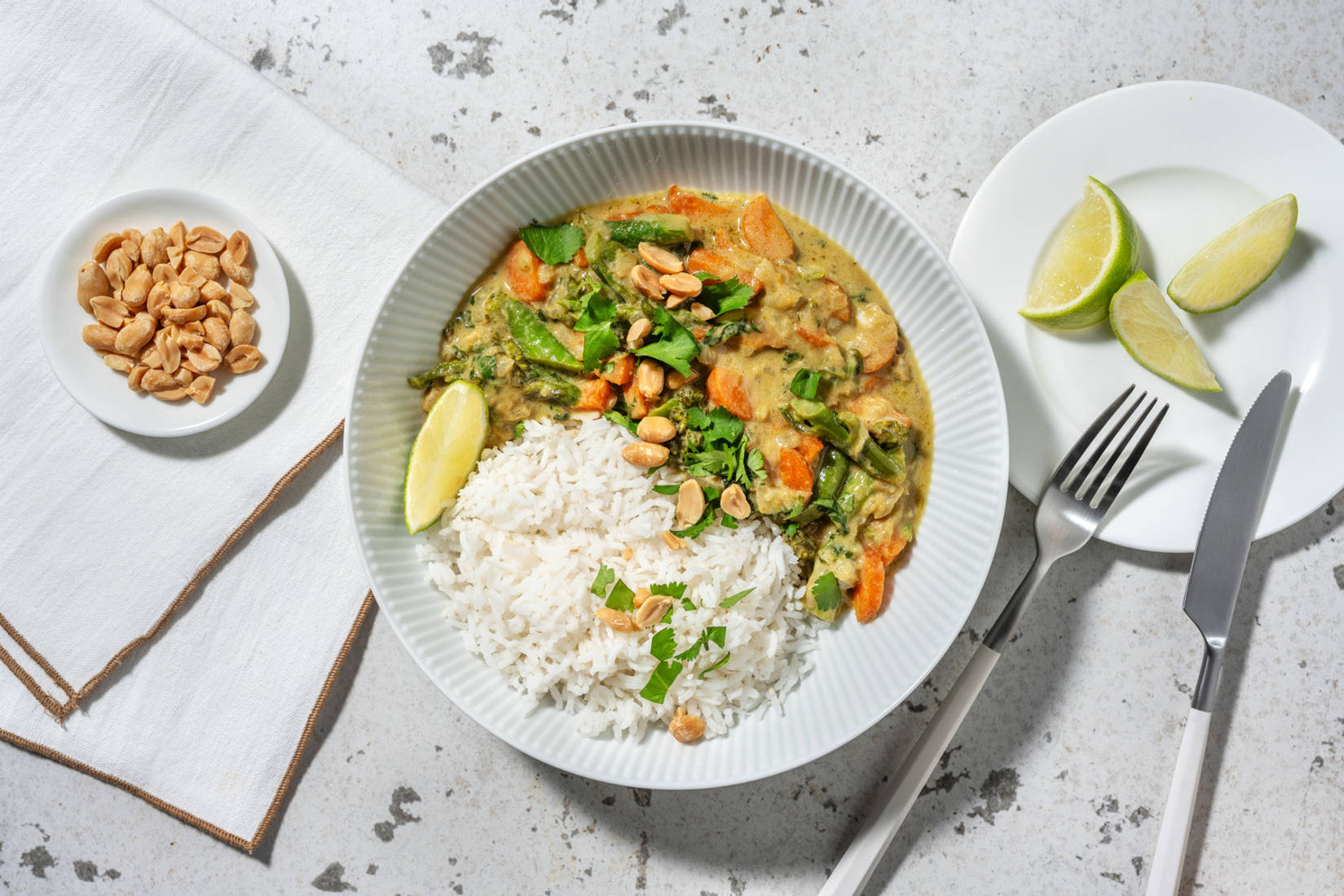 Curry vert veggie de broccolini à la thaï 