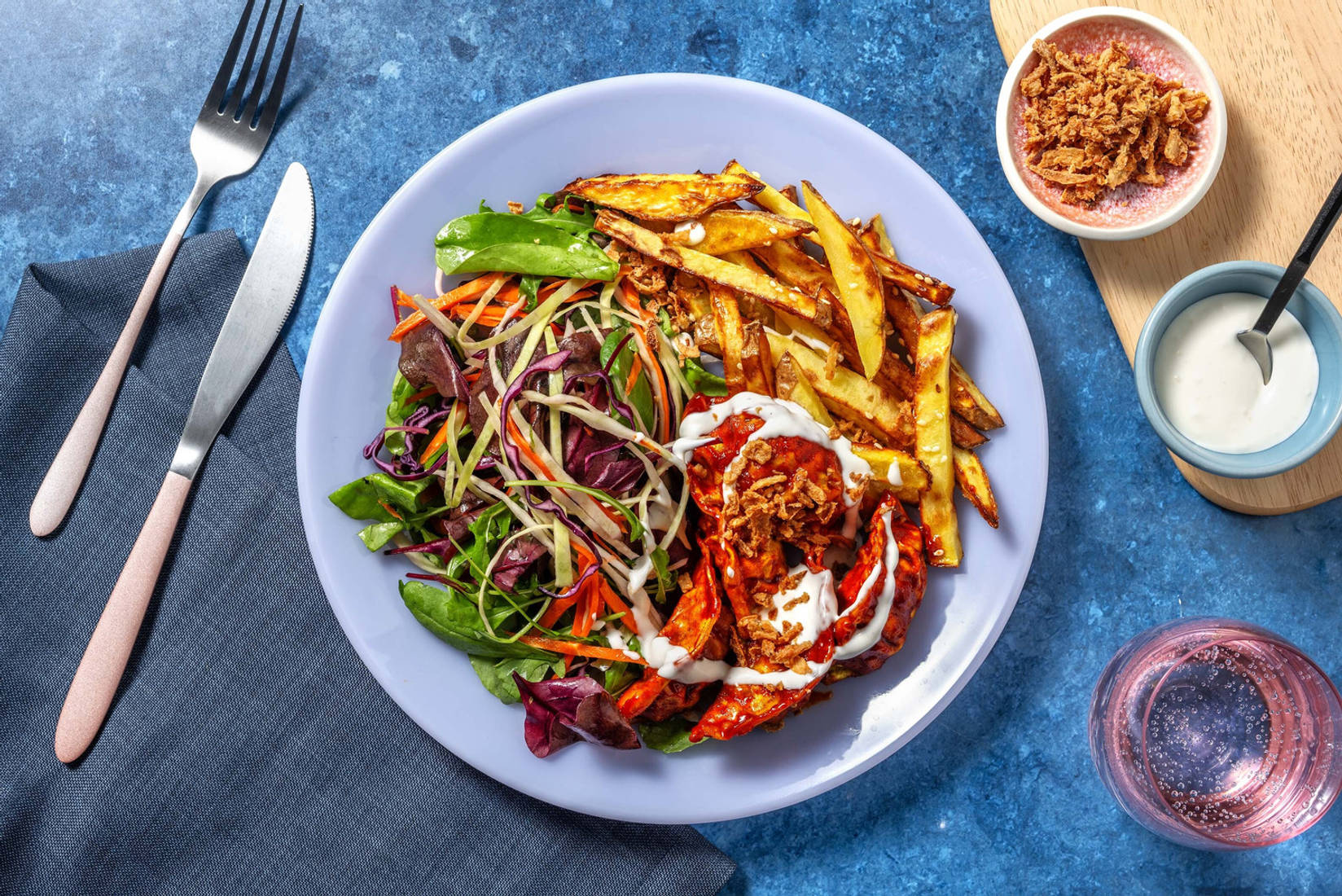 Gochujang Glazed Veggie Gyozas