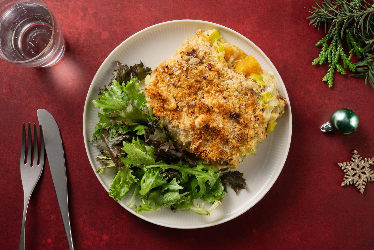 Cosy Butternut Squash, Sage and Leek Crumble