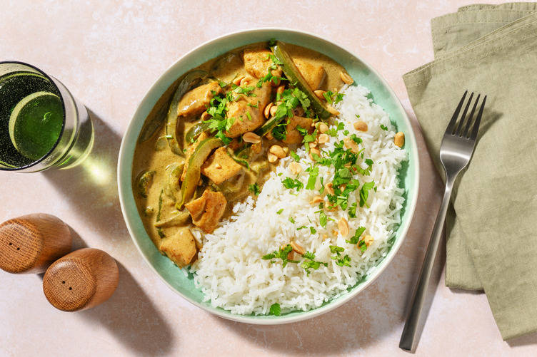 Poulet au curry vert & coco façon thaï