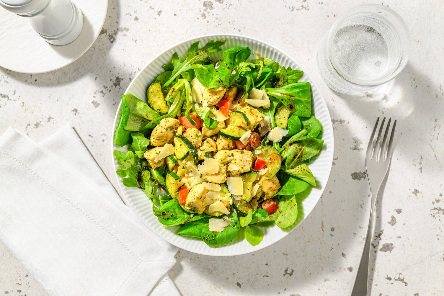 Poulet poêlé au pesto alla genovese