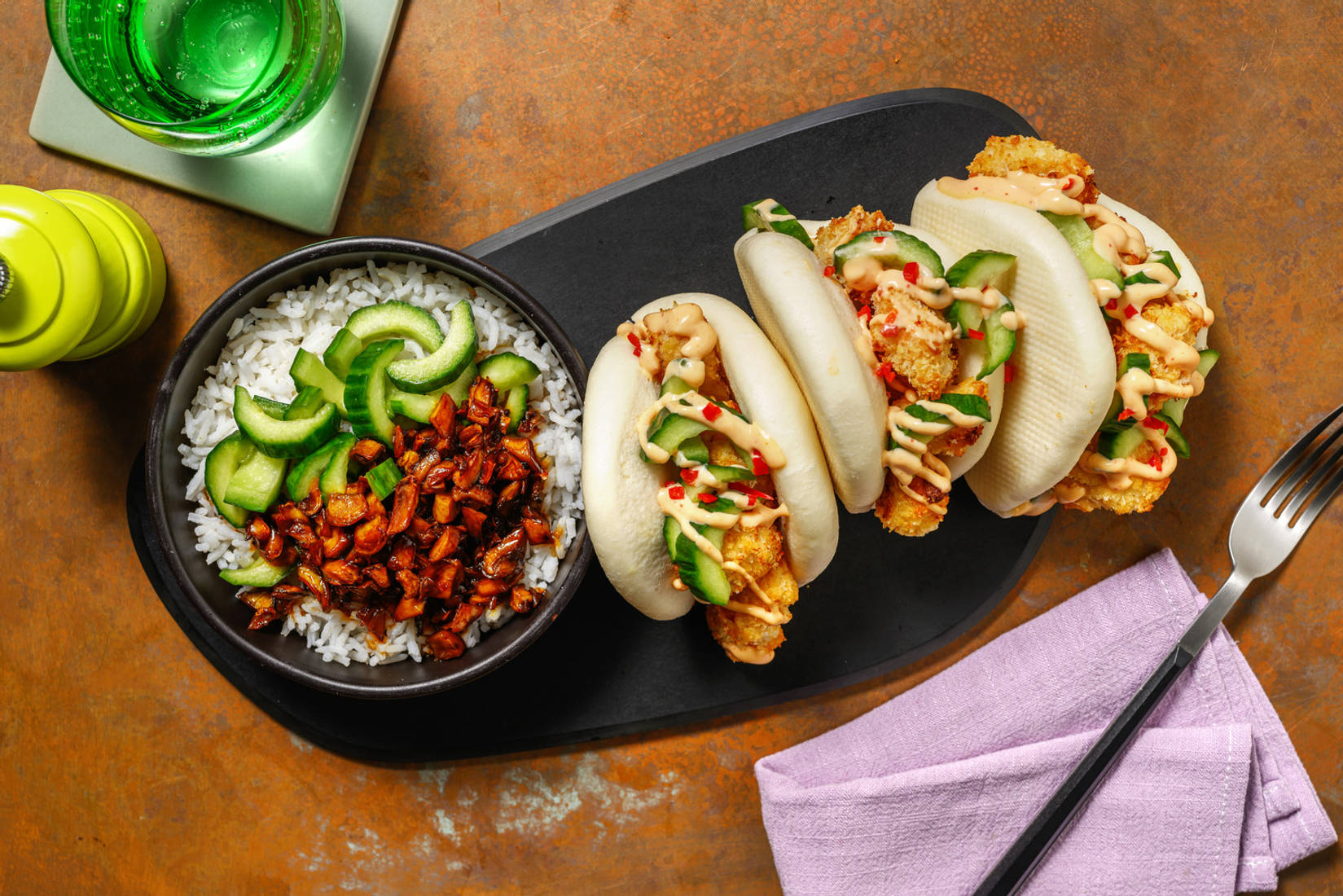 Asian Crumbed Chicken Bao