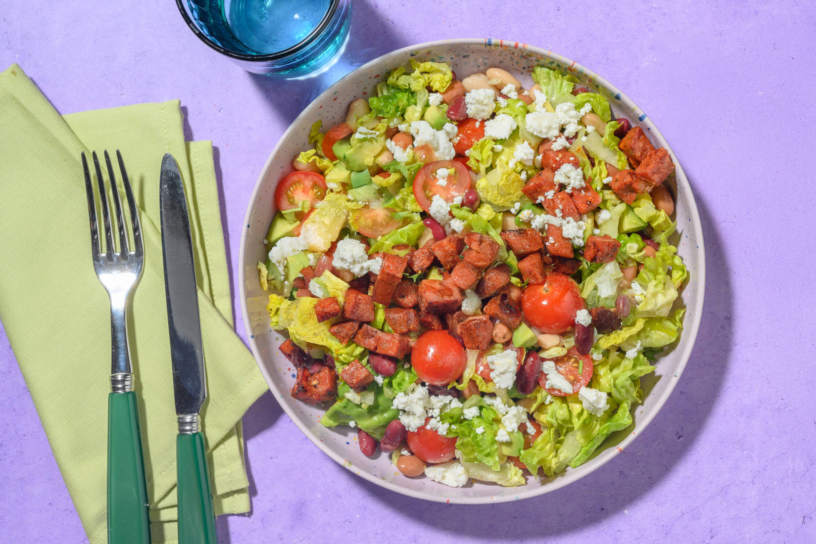 La Mexico : haricots, avocat & chorizo